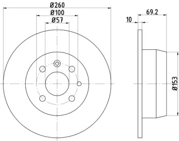 BELACO bdi444 -  Тормозной диск