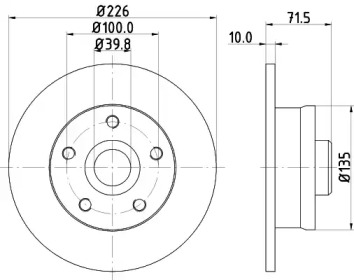 BELACO bdi445 -  Тормозной диск