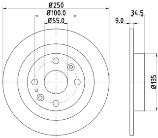 BELACO bdi450 -  Тормозной диск