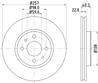 BELACO bdi453 -  Тормозной диск