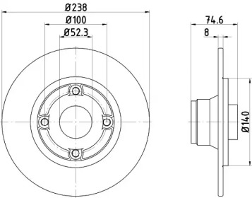 BELACO bdi470 - Тормозной диск