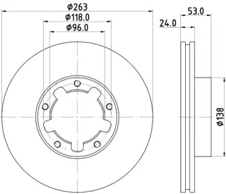 BELACO bdi481 - Тормозной диск