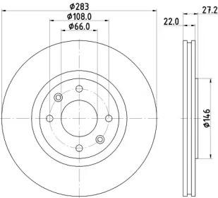 BELACO bdi487 - Тормозной диск