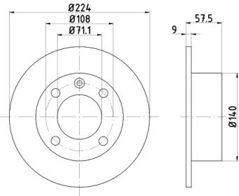 BELACO bdi488 - Тормозной диск