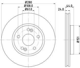 BELACO bdi491 - Тормозной диск