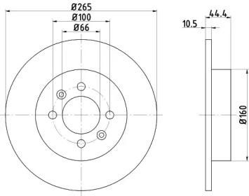 BELACO bdi495 - Тормозной диск