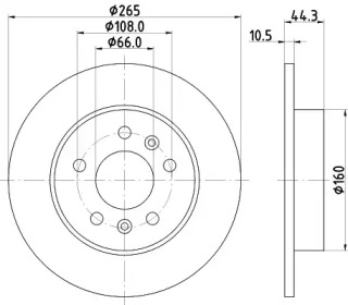 BELACO bdi496 - Тормозной диск