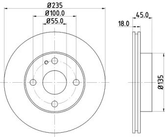 BELACO bdi522 - Тормозной диск