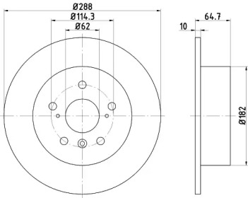 BELACO bdi552 -  Тормозной диск
