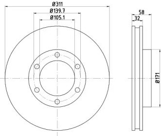 BELACO bdi573 - Тормозной диск