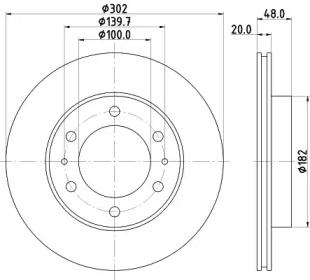 BELACO bdi577 - Тормозной диск