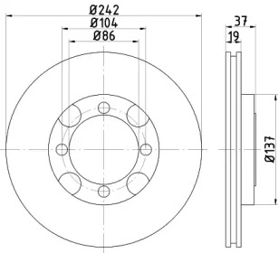 BELACO bdi589 - Тормозной диск