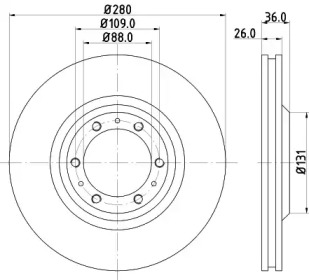 BELACO bdi593 -  Тормозной диск
