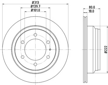 BELACO bdi594 -  Тормозной диск