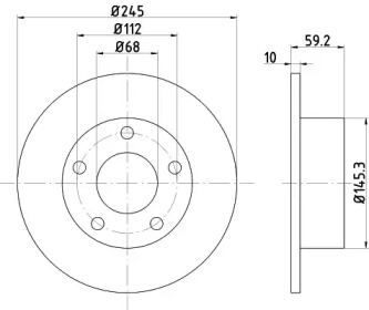 BELACO bdi602 -  Тормозной диск