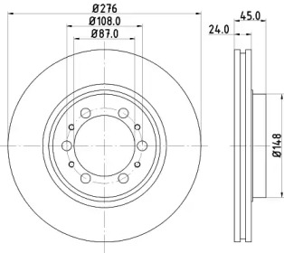 BELACO bdi634 - Тормозной диск