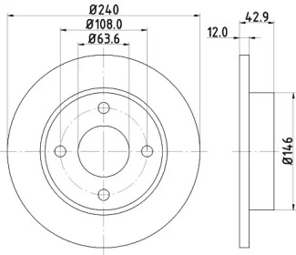 BELACO bdi689 -  Тормозной диск