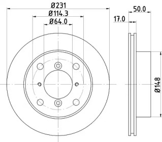 BELACO bdi692 -  Тормозной диск
