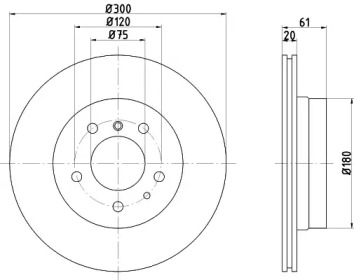 BELACO bdi733 -  Тормозной диск
