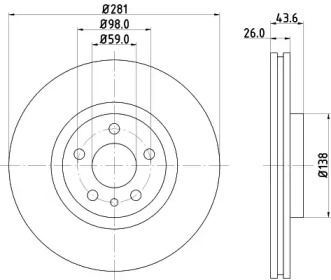 BELACO bdi743 -  Тормозной диск