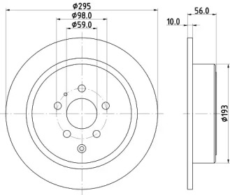 BELACO bdi744 -  Тормозной диск