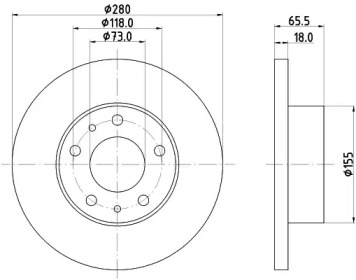 BELACO bdi745 -  Тормозной диск