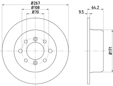 BELACO bdi752 -  Тормозной диск