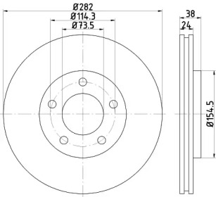 BELACO bdi757 - Тормозной диск