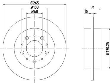 BELACO bdi767 - Тормозной диск