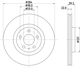BELACO bdi774 - Тормозной диск
