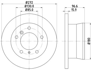 BELACO bdi791 -  Тормозной диск