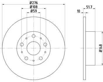 BELACO bdi801 -  Тормозной диск