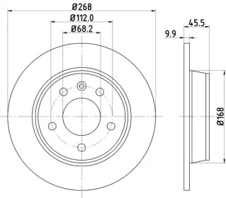 BELACO bdi858 - Тормозной диск