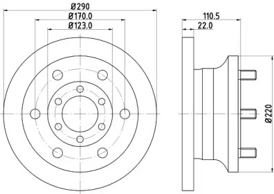 BELACO bdi863 - Тормозной диск
