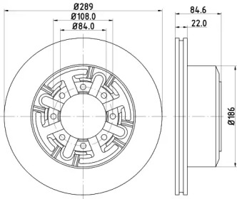 BELACO bdi864 - Тормозной диск