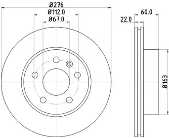 BELACO bdi865 - Тормозной диск