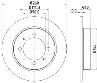 BELACO bdi869 -  Тормозной диск