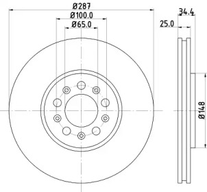 BELACO bdi875 -  Тормозной диск
