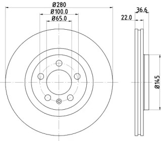 BELACO bdi876 -  Тормозной диск