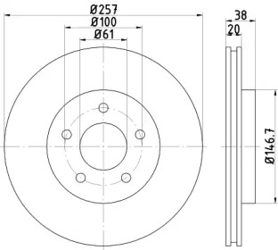 BELACO bdi881 -  Тормозной диск