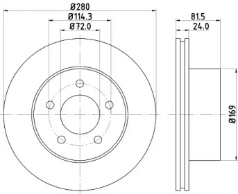 BELACO bdi883 -  Тормозной диск