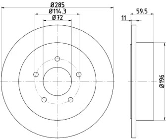 BELACO bdi884 - Тормозной диск