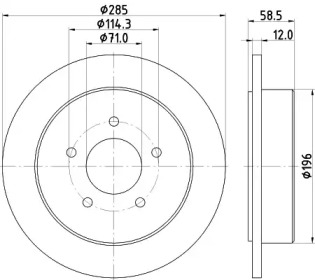 BELACO bdi889 -  Тормозной диск