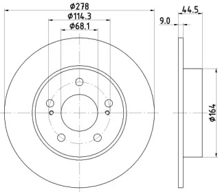 BELACO bdi894 - Тормозной диск