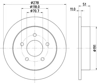 BELACO bdi896 -  Тормозной диск