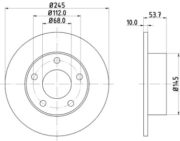 BELACO bdi918 - Тормозной диск