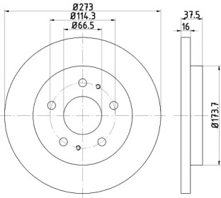 BELACO bdi951 -  Тормозной диск