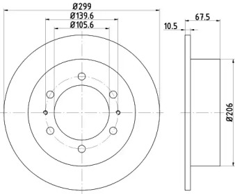 BELACO bdi957 - Тормозной диск