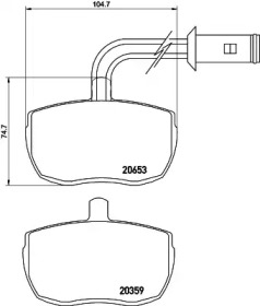BELACO bv543 -  Комплект тормозных колодок, дисковый тормоз