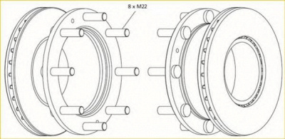 BERAL bcr308a -  Тормозной диск